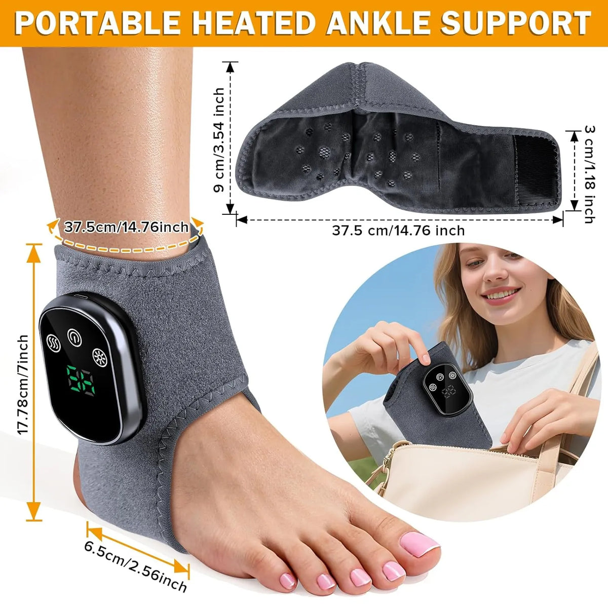 Ankle Massager & Cordless Ankle Heating Pad