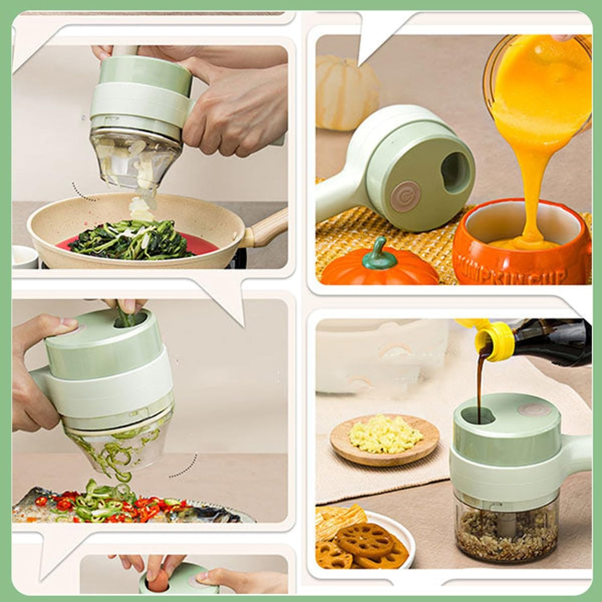 Portable Electric Food Chopper ā Mini USB Rechargeable Vegetable & Meat Cutter