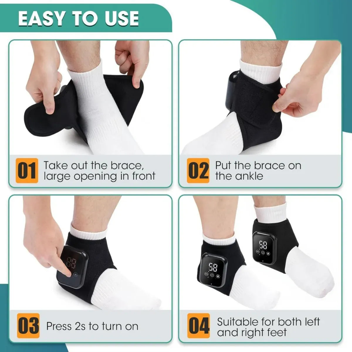 Ankle Massager & Cordless Ankle Heating Pad