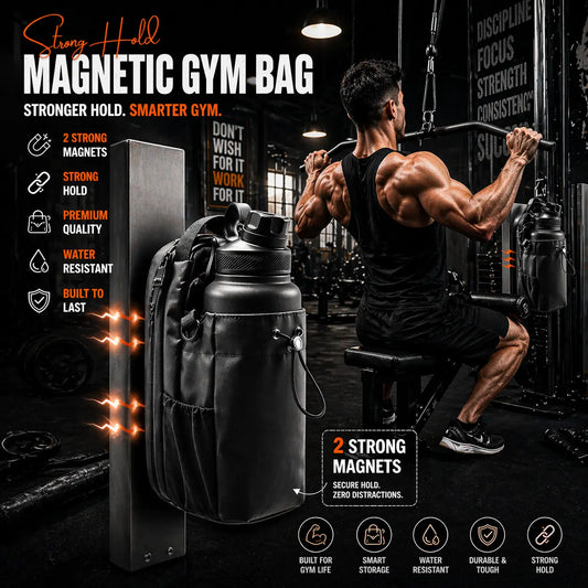 Magnetic Gym & Sports Sling Bag (Without Bottle)