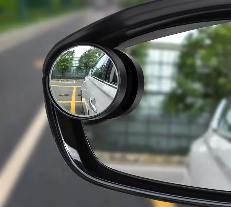 360° Round Rearview Mirror | Small Blind Spot Side Mirror | Adjustable Wide-Angle Car Mirror