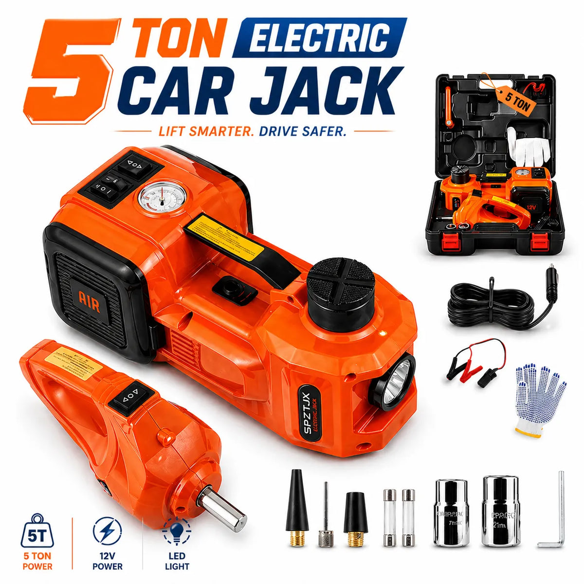 5 Ton Hydraulic Car Jack Kit