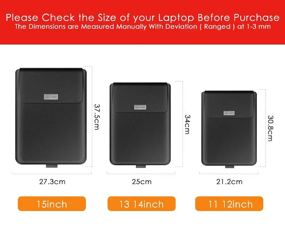 Laptop Sleeve Bag with Stand (Leather)