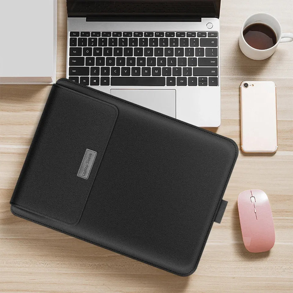 Laptop Sleeve Bag with Stand (Leather)