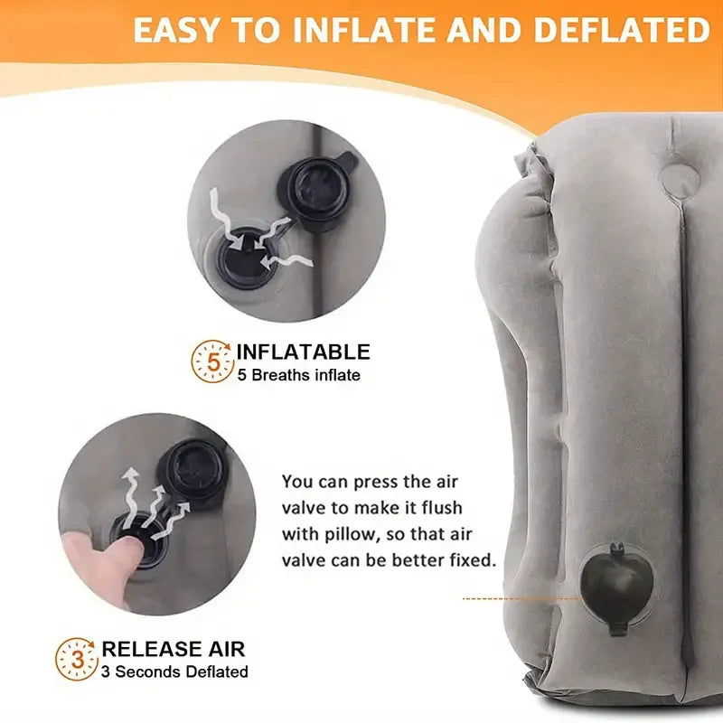 Inflatable Sleeping Travel Pillow