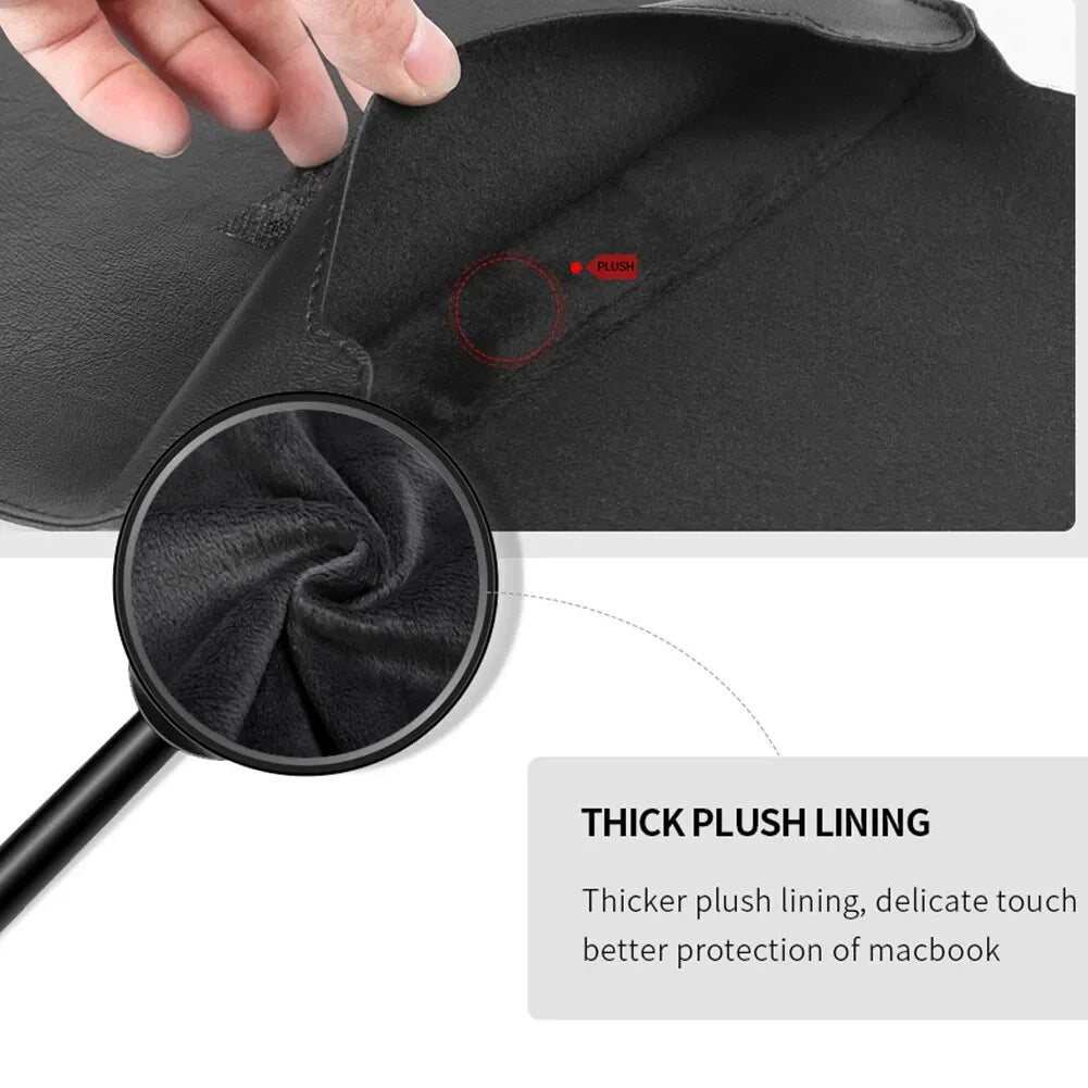 Laptop Sleeve Bag with Stand (Leather)