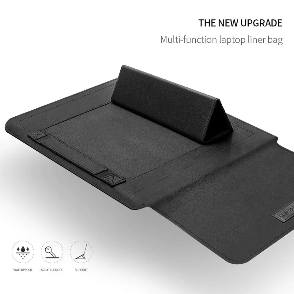 Laptop Sleeve Bag with Stand (Leather)