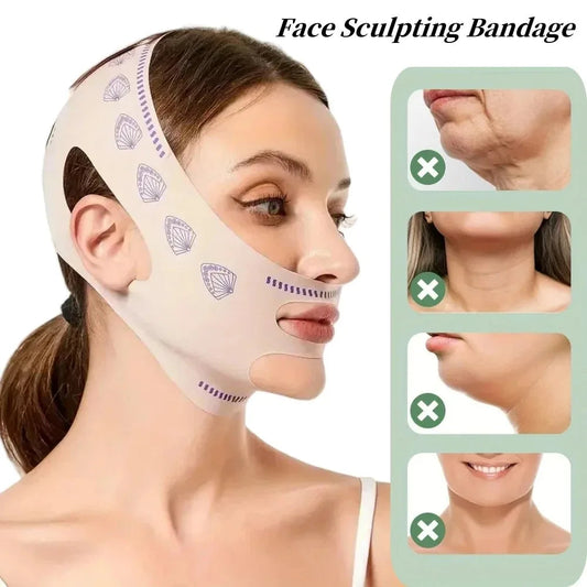 Face Sculpting Bandage | V-Line Face & Double Chin Lifting Strap